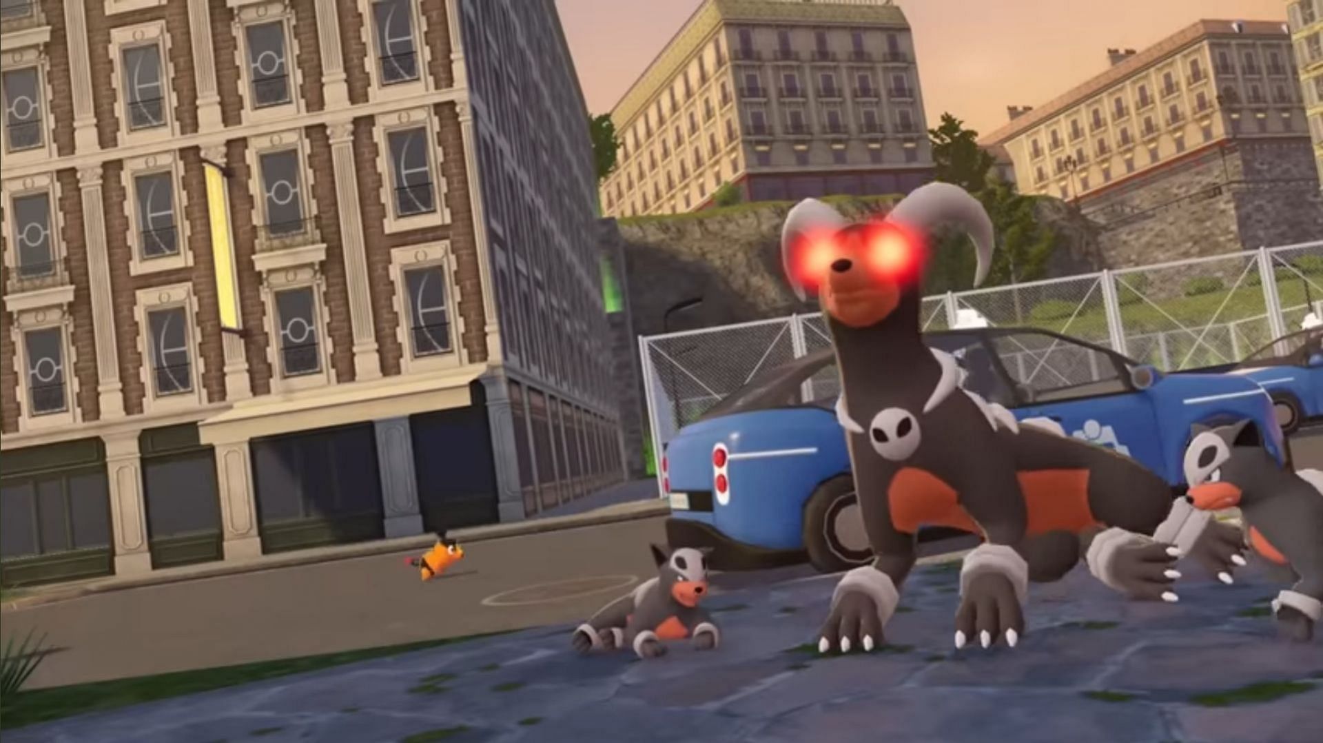 Houndoom usually does not have glowing red eyes (Image via TPC)